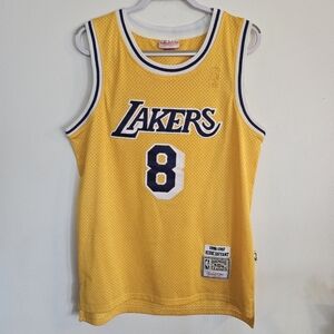 Yellow Lakers Jersey with Number 8